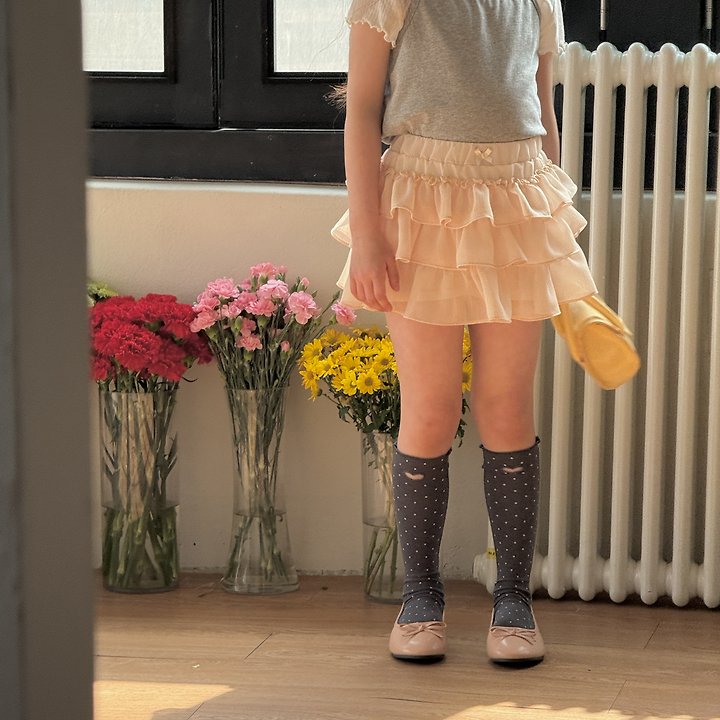 Ninibello - Korean Children Fashion - #Kfashion4kids - Dot Heart Punching Knee Socks - 8
