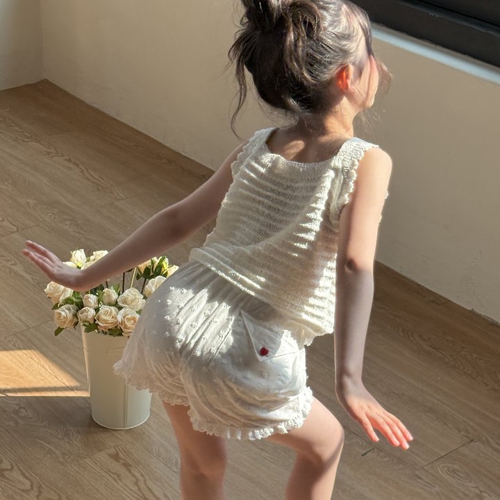 Ninibello - Korean Children Fashion - #Kfashion4kids - Letter Lace Pants - 5