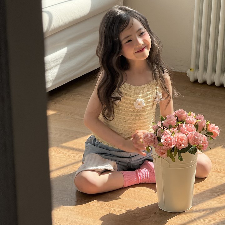 Ninibello - Korean Children Fashion - #childofig - Check Roll-up Denim Pants - 8