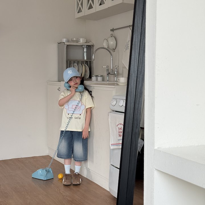 Ninibello - Korean Children Fashion - #childofig - 225 Bermuda Pintuck Denim Pants - 8