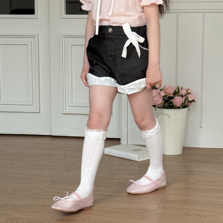 Ninibello - Korean Children Fashion - #childofig - Love It Half Denim Pants - 5