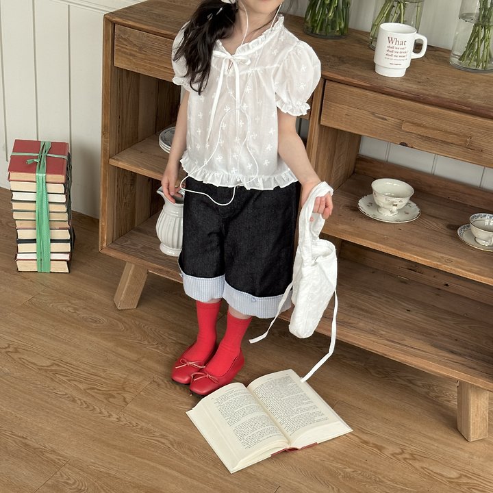 Ninibello - Korean Children Fashion - #childofig - Rosy Embroidery Blouse - 8