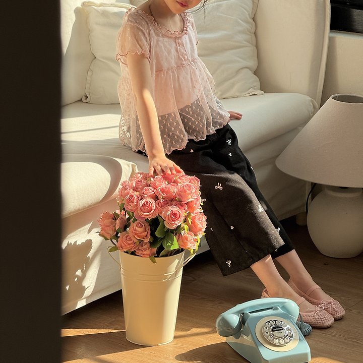 Ninibello - Korean Children Fashion - #childrensboutique - Love Shasha Tee Set - 5
