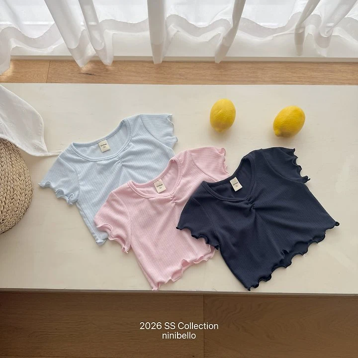 Ninibello - Korean Children Fashion - #childrensboutique - Mellow Eyelet Tee