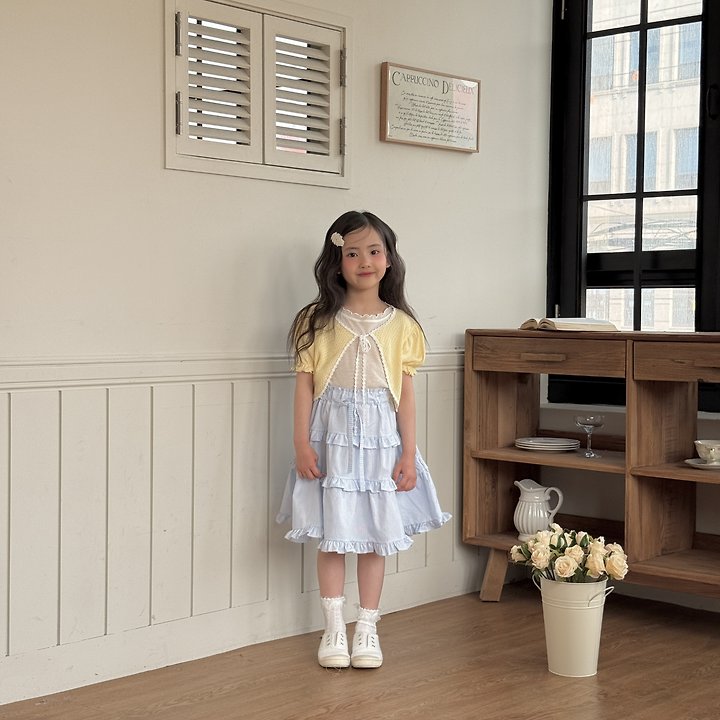 Ninibello - Korean Children Fashion - #childrensboutique - Soft Inner Frill Tee - 12