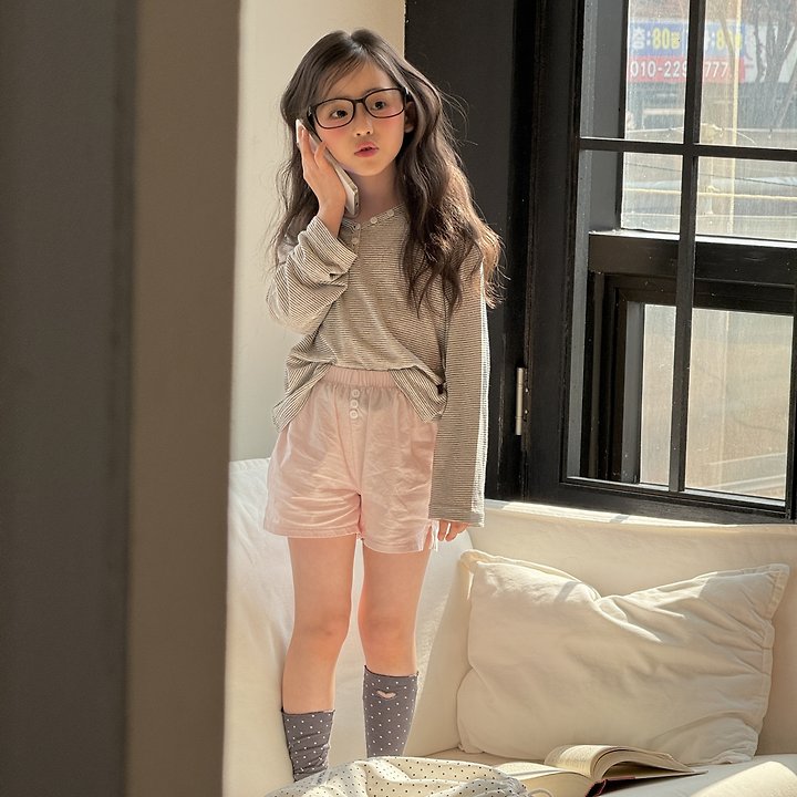 Ninibello - Korean Children Fashion - #designkidswear - Butter Button Pants - 8