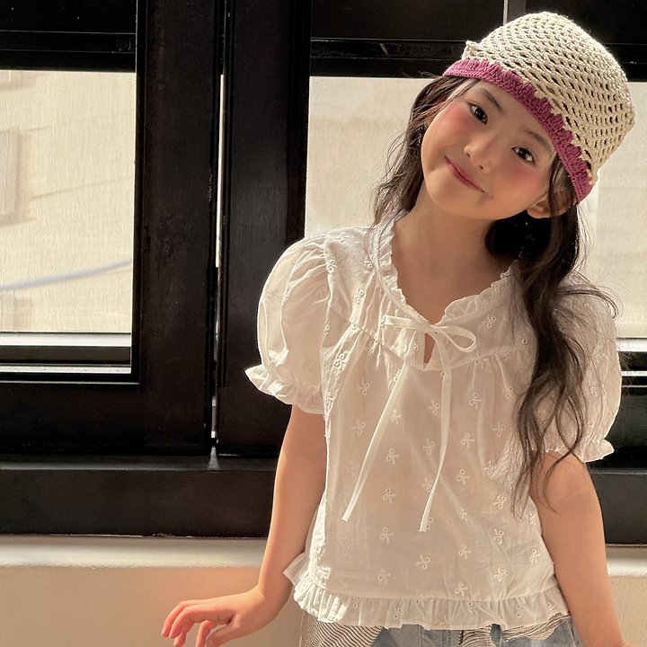 Ninibello - Korean Children Fashion - #designkidswear - Rosy Embroidery Blouse - 10