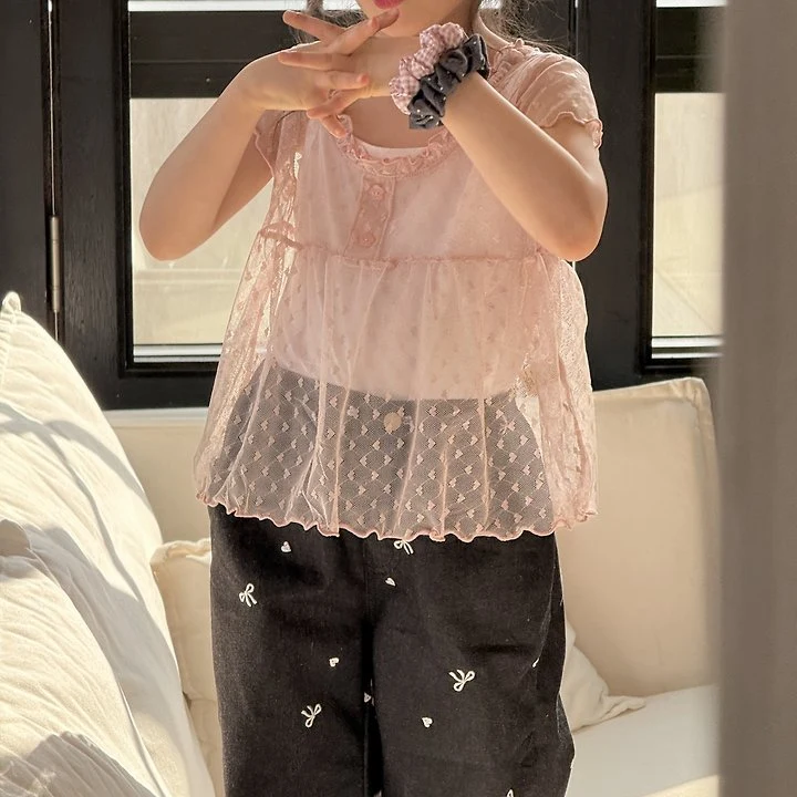 Ninibello - Korean Children Fashion - #designkidswear - Love Shasha Tee Set - 6