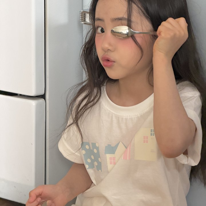 Ninibello - Korean Children Fashion - #designkidswear - Pastel Home Tee - 5