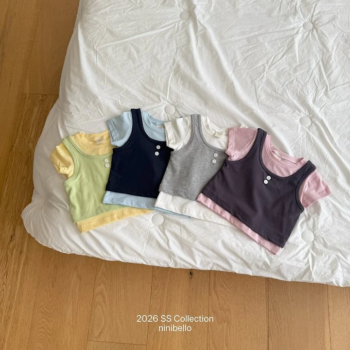 Ninibello - Korean Children Fashion - #designkidswear - Daily Sleeveless Layered Tee