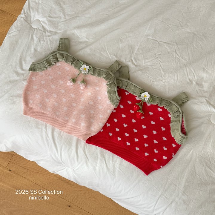 Ninibello - Korean Children Fashion - #discoveringself - Heart Berry Knit