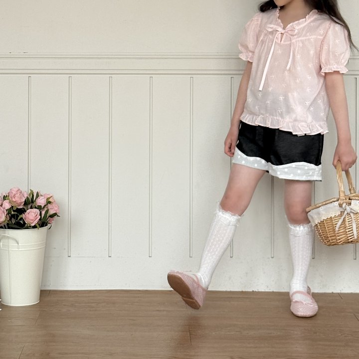 Ninibello - Korean Children Fashion - #discoveringself - Love It Half Denim Pants - 8