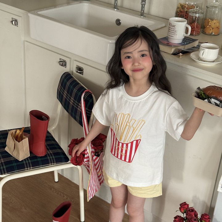 Ninibello - Korean Children Fashion - #discoveringself - French Fries Tee - 11