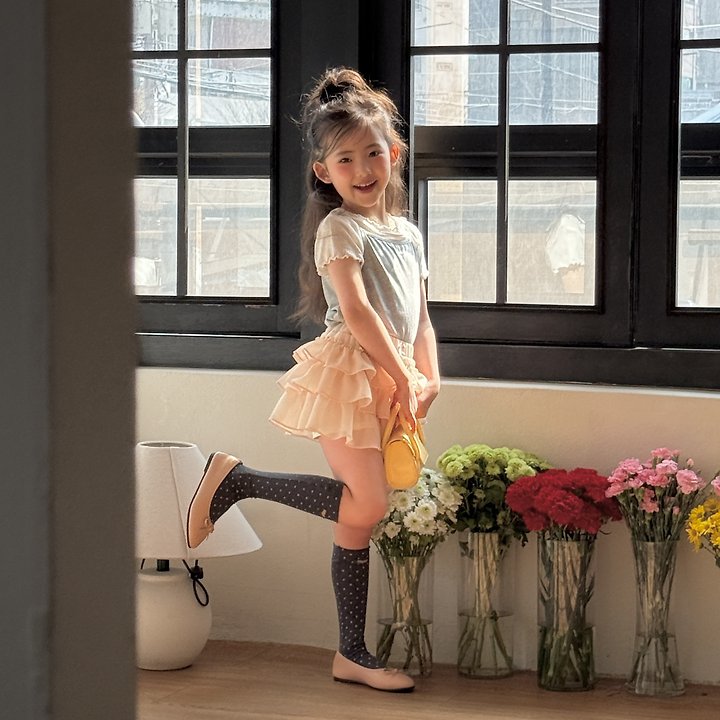 Ninibello - Korean Children Fashion - #discoveringself - Dot Heart Punching Knee Socks - 4