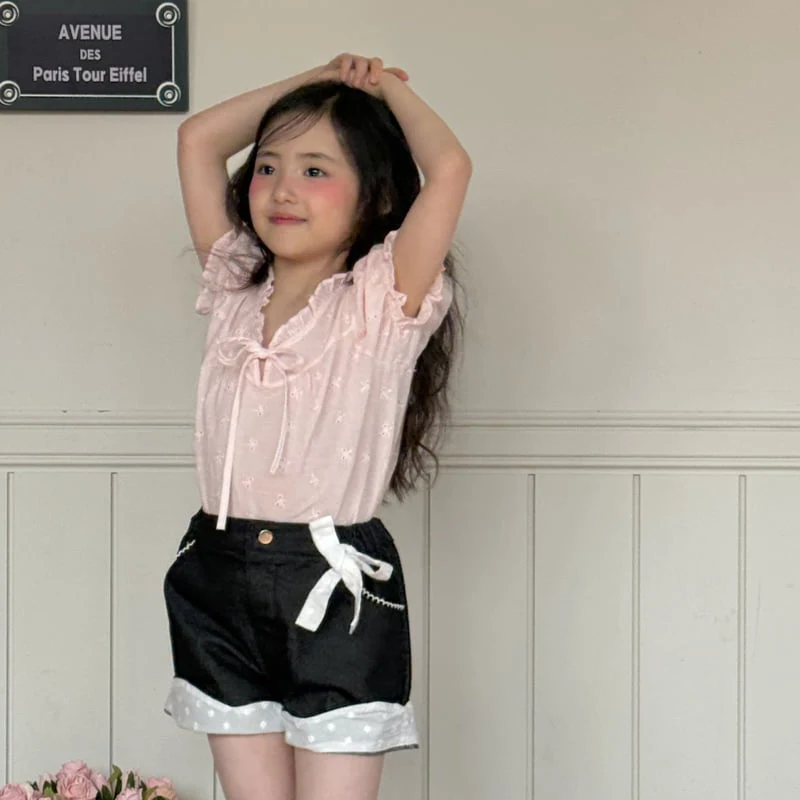 Ninibello - Korean Children Fashion - #fashionkids - Rosy Embroidery Blouse - 12