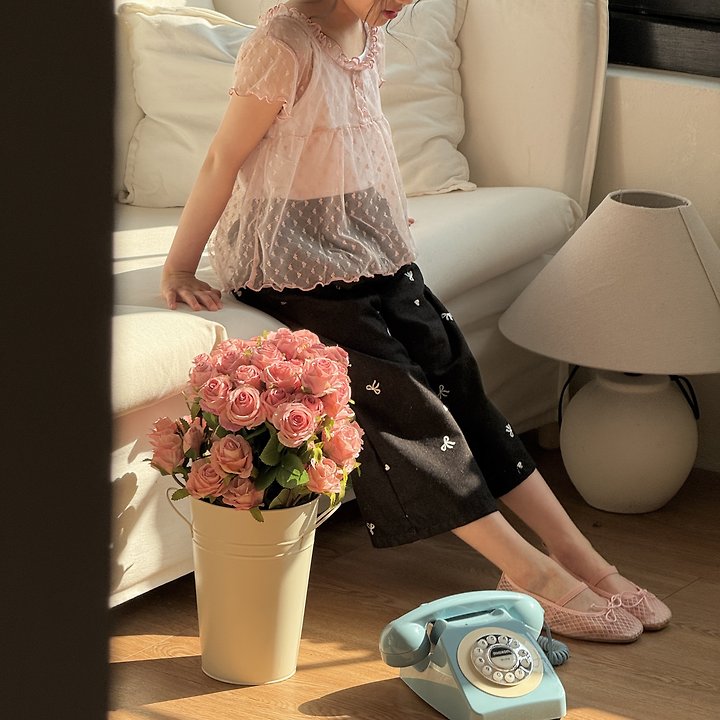 Ninibello - Korean Children Fashion - #fashionkids - Love Shasha Tee Set - 8
