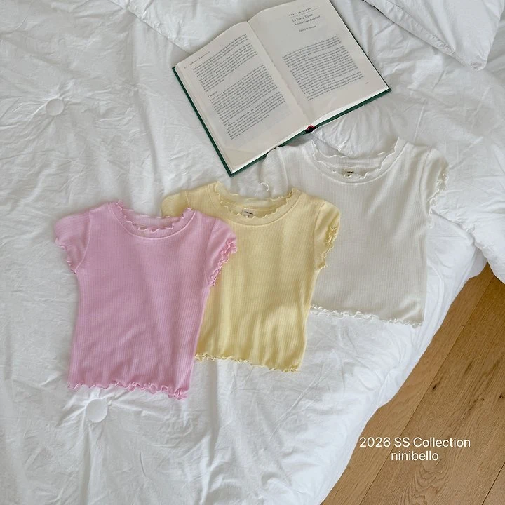 Ninibello - Korean Children Fashion - #fashionkids - Soft Inner Frill Tee
