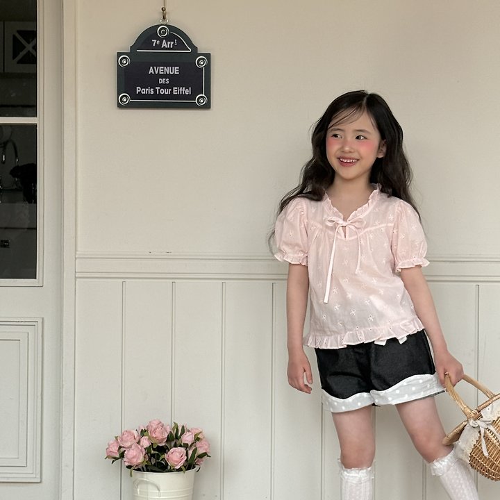 Ninibello - Korean Children Fashion - #kidsshorts - Love It Half Denim Pants - 10