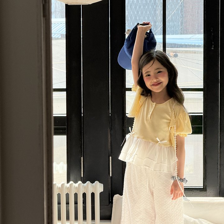Ninibello - Korean Children Fashion - #kidsshorts - Mori Punching Eyelet Pants - 10
