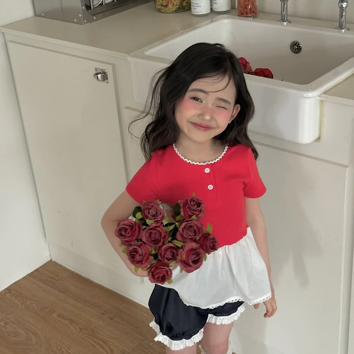 Ninibello - Korean Children Fashion - #kidsshorts - Summer Tulip Layered Set - 6