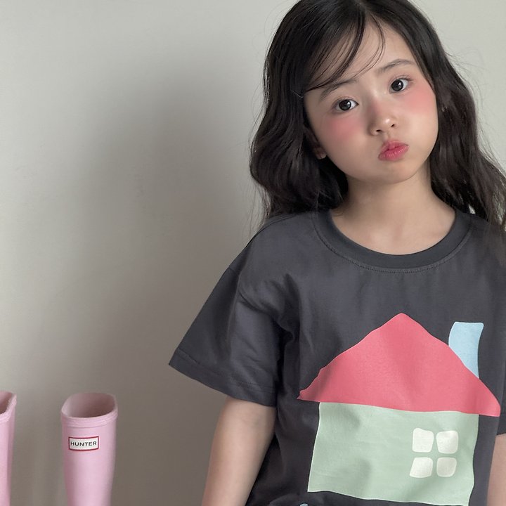 Ninibello - Korean Children Fashion - #kidsshorts - Sweet Home Tee - 10