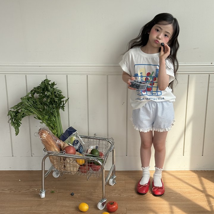 Ninibello - Korean Children Fashion - #kidsshorts - Basket Tee - 7