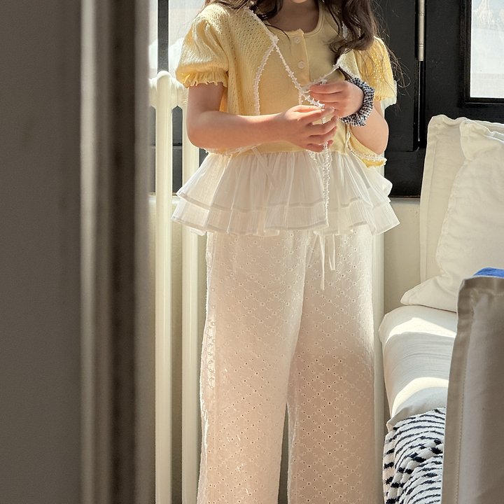 Ninibello - Korean Children Fashion - #kidsstore - Frilly Ribbon Sleeveless - 8