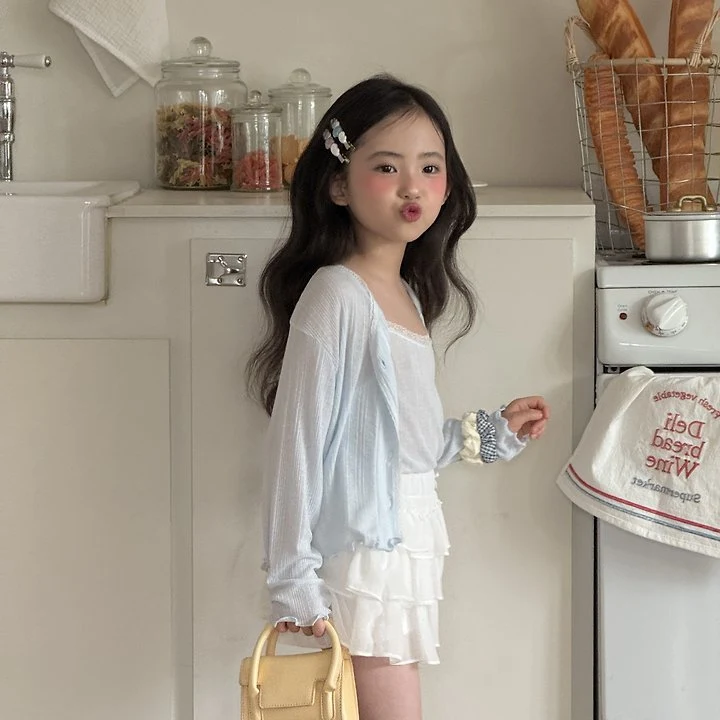 Ninibello - Korean Children Fashion - #kidsshorts - Sherbet Sleeveless Cardigan Set - 4