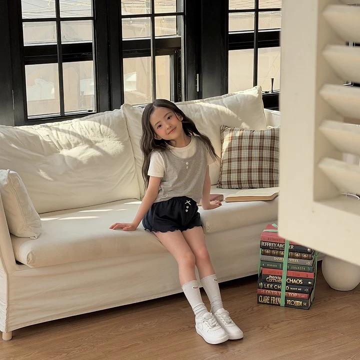 Ninibello - Korean Children Fashion - #kidsstore - Mellow Eyelet Pants - 7