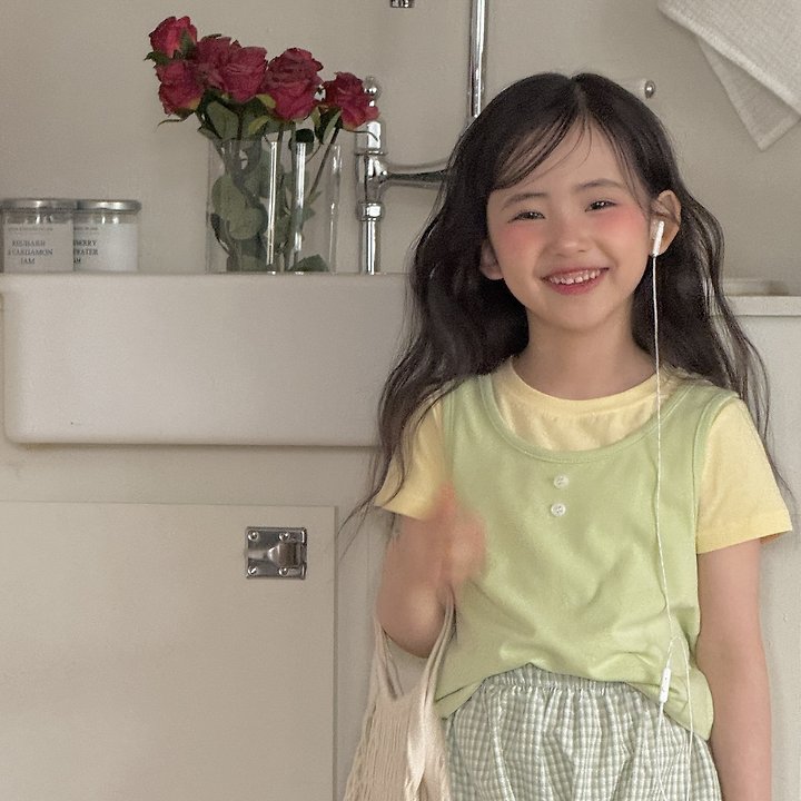 Ninibello - Korean Children Fashion - #kidsstore - Daily Sleeveless Layered Tee - 5