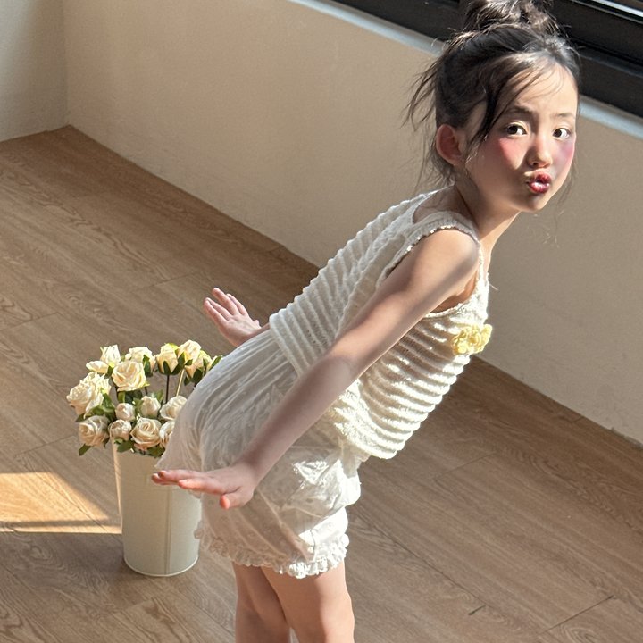 Ninibello - Korean Children Fashion - #littlefashionista - Letter Lace Pants - 6