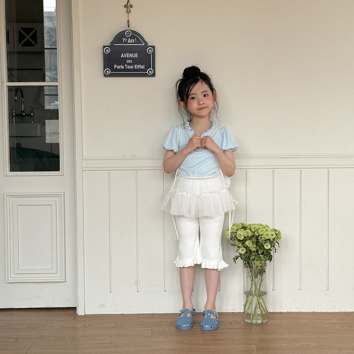 Ninibello - Korean Children Fashion - #littlefashionista - Capri Frill Pants - 9