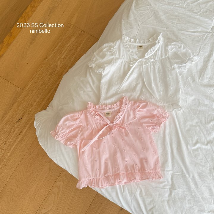 Ninibello - Korean Children Fashion - #littlefashionista - Rosy Embroidery Blouse - 3