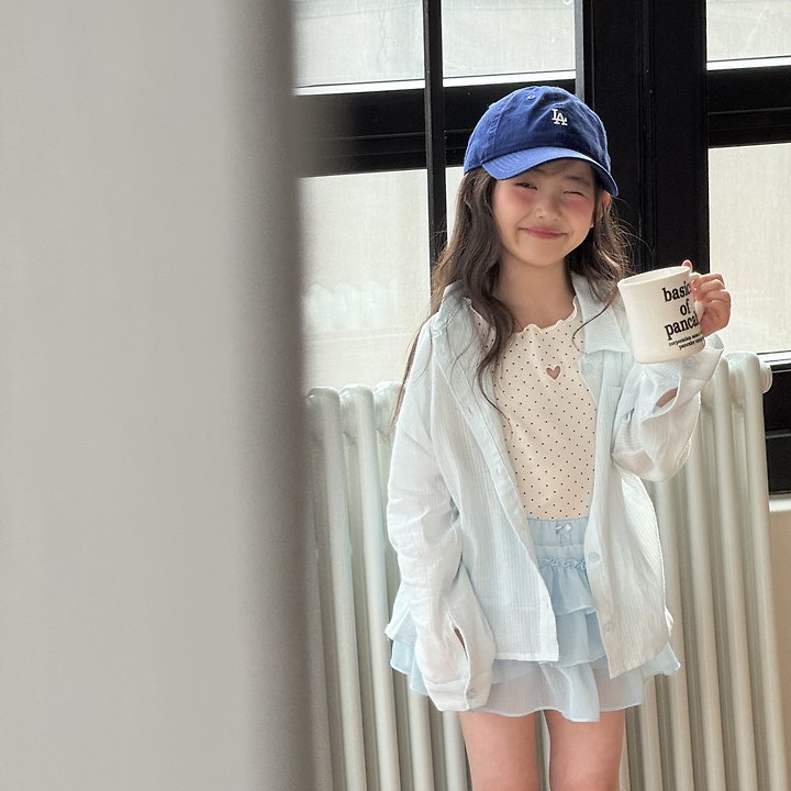 Ninibello - Korean Children Fashion - #littlefashionista - Dot Heart Punching Tee - 7