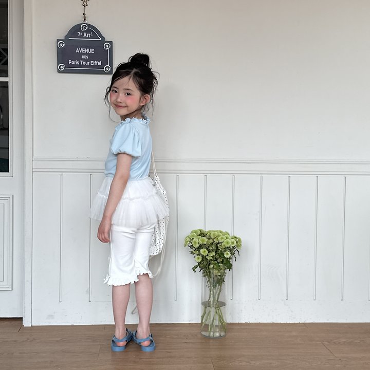 Ninibello - Korean Children Fashion - #minifashionista - Capri Frill Pants - 11
