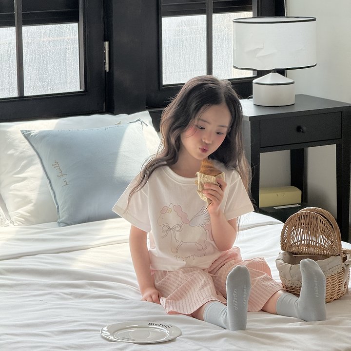 Ninibello - Korean Children Fashion - #magicofchildhood - Apple Pony Crop Tee - 4