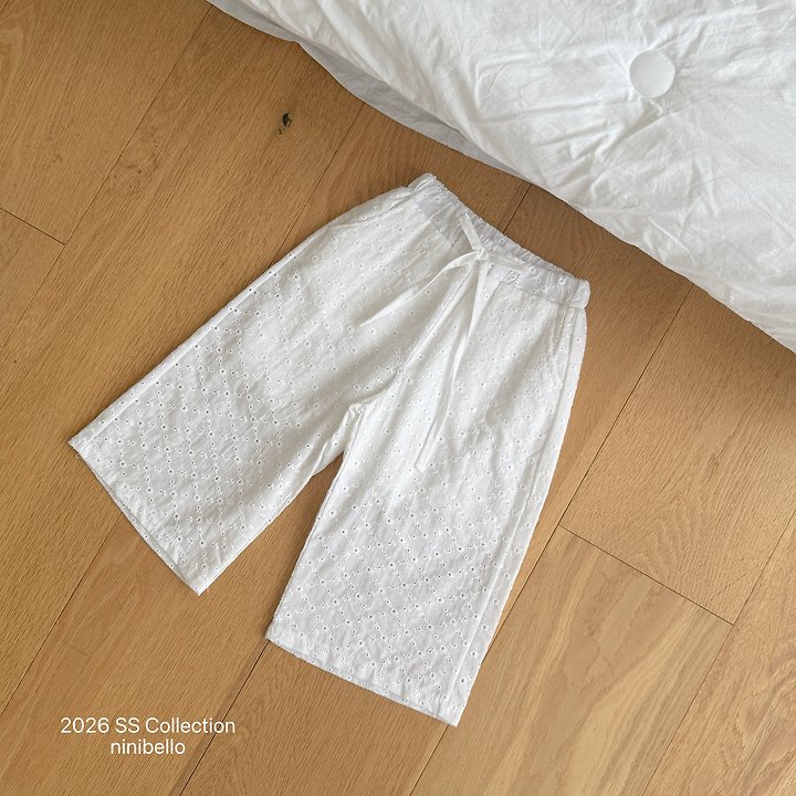 Ninibello - Korean Children Fashion - #prettylittlegirls - Mori Punching Eyelet Pants