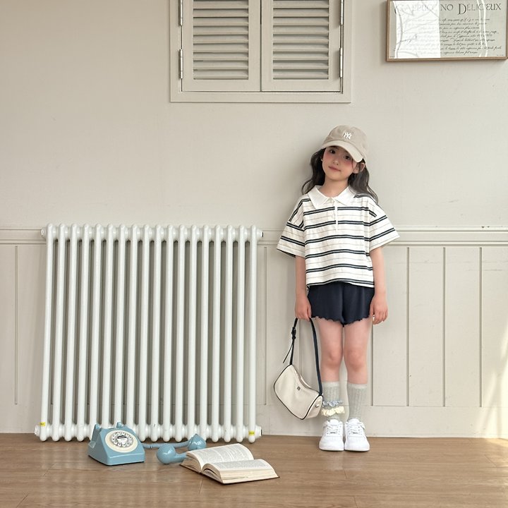 Ninibello - Korean Children Fashion - #toddlerclothing - Poki Collar Tee - 8