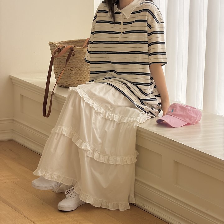 Ninibello - Korean Women Fashion - #momslook - Adult Poki Collar Tee - 8