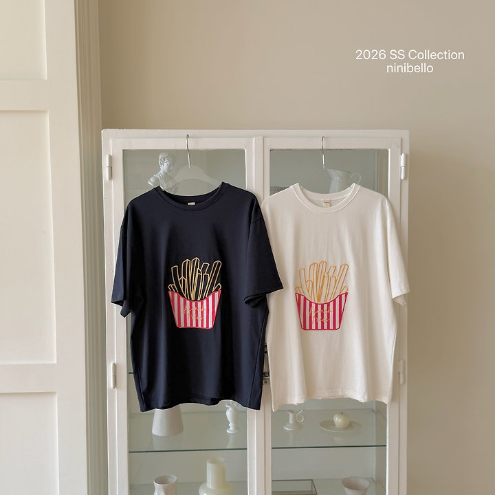 Ninibello - Korean Women Fashion - #momslook - Adult French Fries Tee