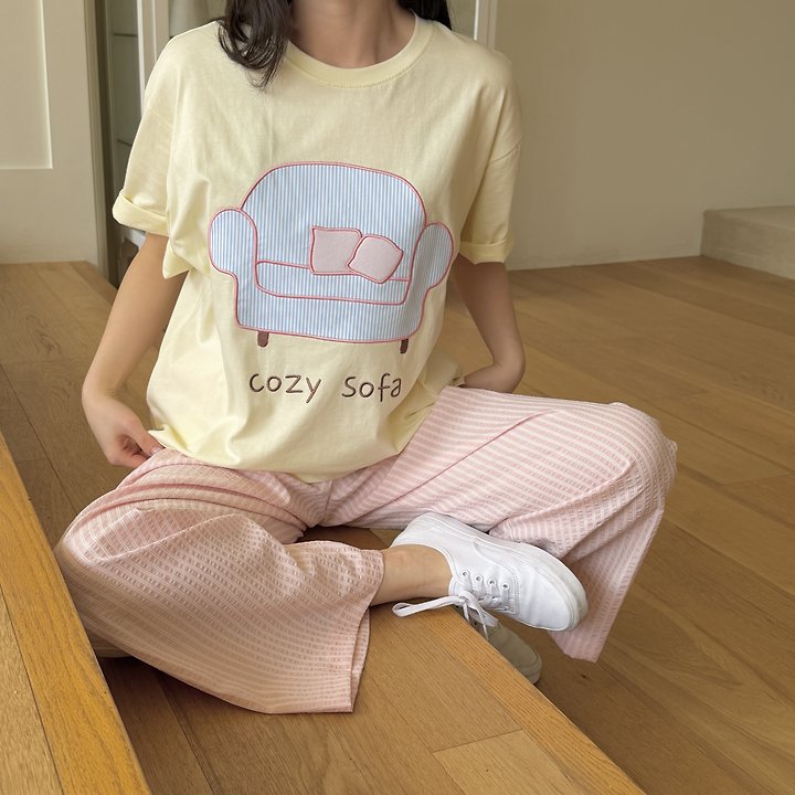 Ninibello - Korean Women Fashion - #momslook - Adult Cozy Sofa Tee - 10