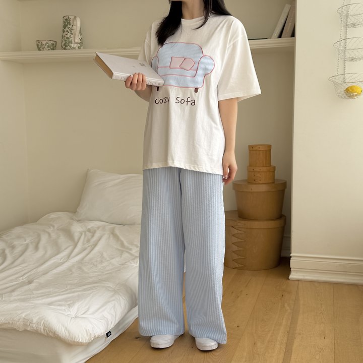 Ninibello - Korean Women Fashion - #womensfashion - Adult Cozy Sofa Tee - 4