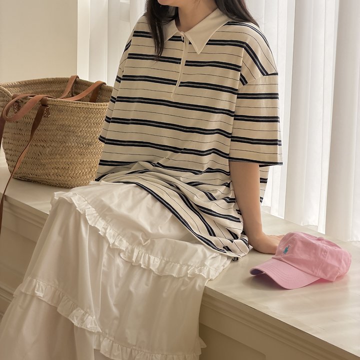 Ninibello - Korean Women Fashion - #womensfashion - Adult Poki Collar Tee - 9