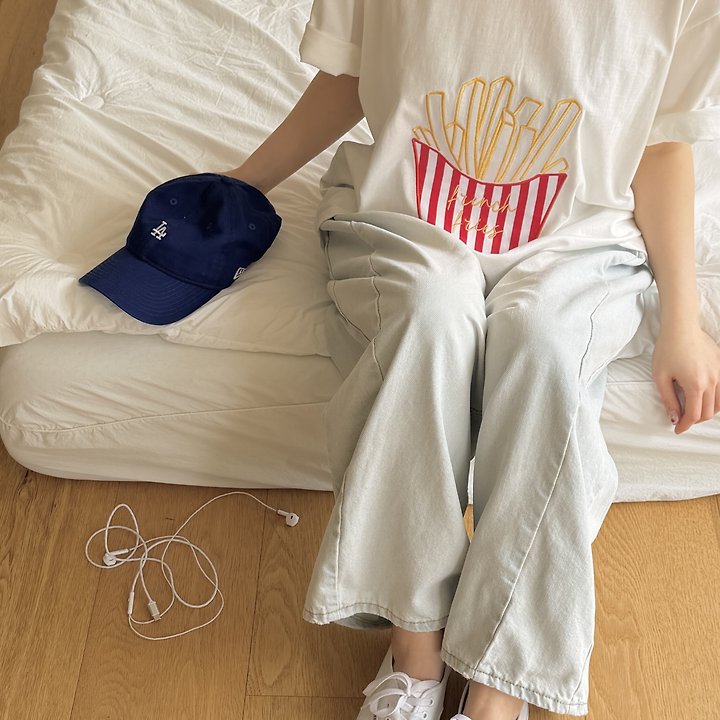 Ninibello - Korean Women Fashion - #womensfashion - Adult French Fries Tee - 2