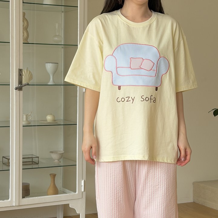 Ninibello - Korean Women Fashion - #womensfashion - Adult Cozy Sofa Tee - 11