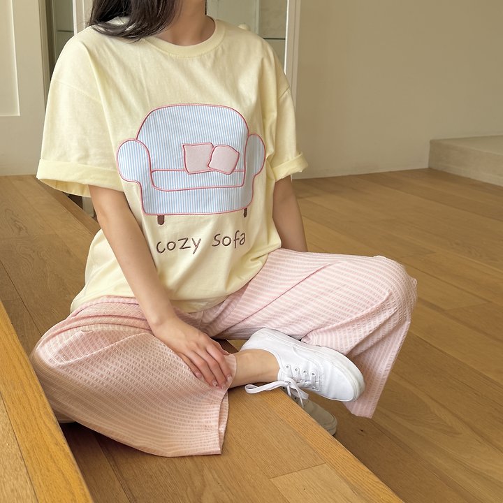 Ninibello - Korean Women Fashion - #womensfashion - Adult Cozy Sofa Tee - 9