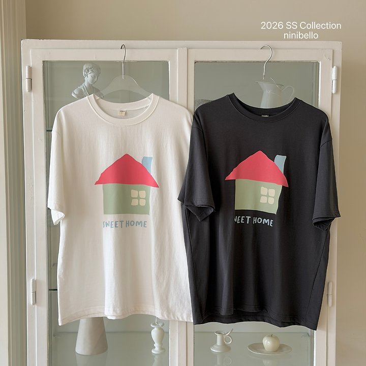 Ninibello - Korean Women Fashion - #womensfashion - Adult Sweet Home Tee