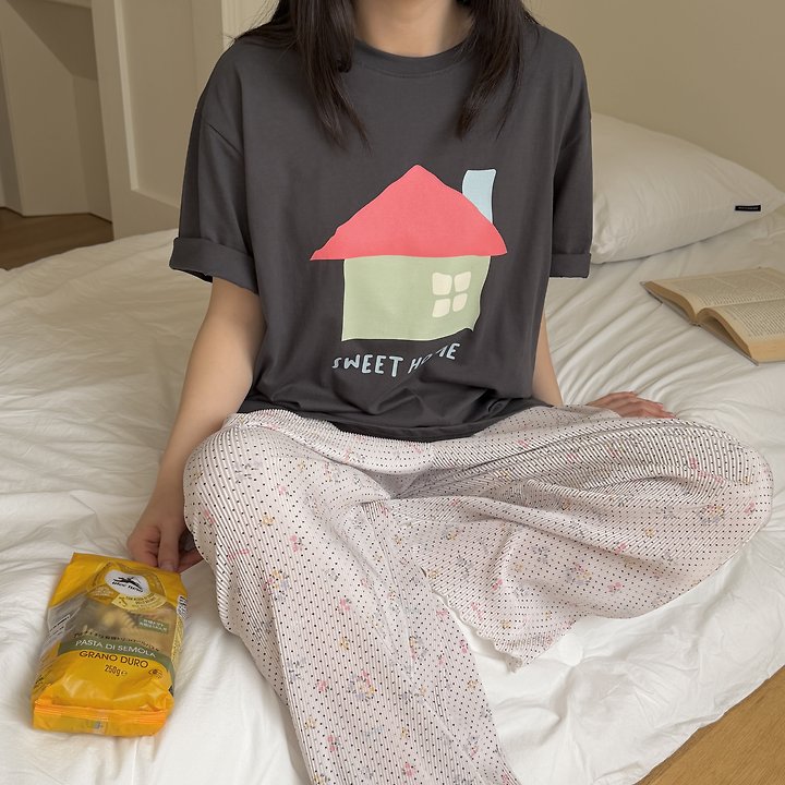 Ninibello - Korean Women Fashion - #womensfashion - Adult Sweet Home Tee - 11
