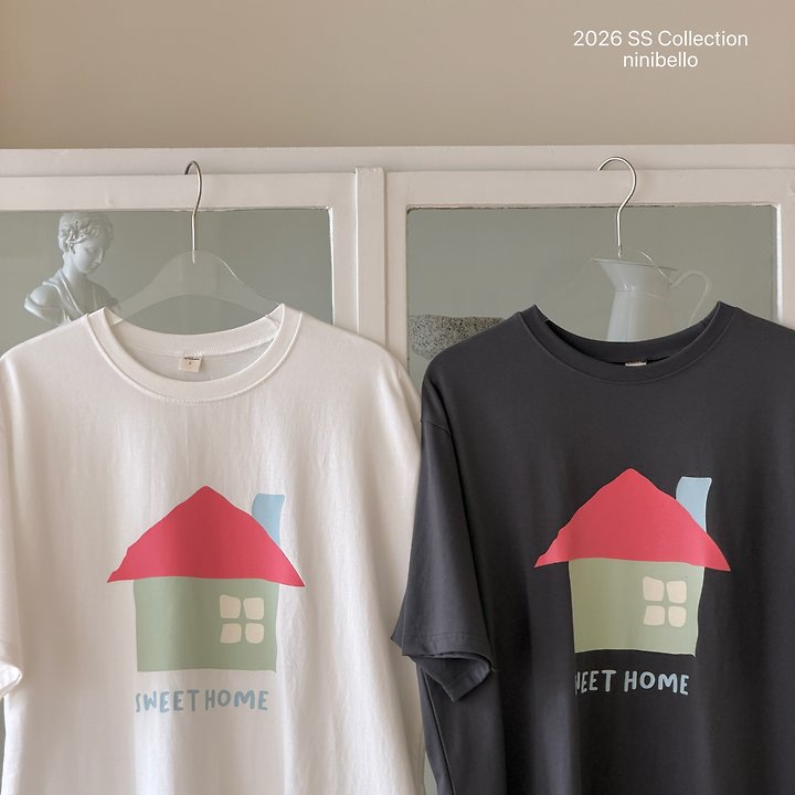 Ninibello - Korean Women Fashion - #womensfashion - Adult Sweet Home Tee - 3