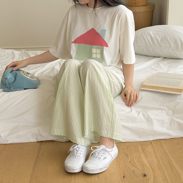 Ninibello - Korean Women Fashion - #womensfashion - Adult Sweet Home Tee - 5